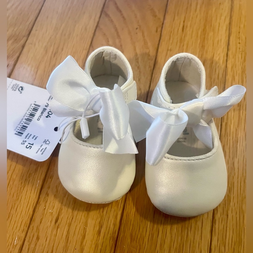 Mayoral newborn baby girl shoes